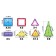 Magnetic designer "Geometric figures", 68 parts