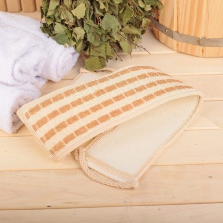 Bannaya set, 7 items (3 washcloths, a dressing on the head, comb, fingers, pumice divider), mix color-13