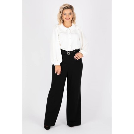 Female blouse, size 54, white color-5