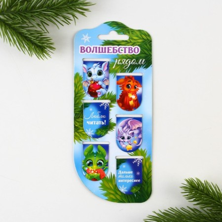 Magnetic bookmarks 6 pcs "Magic near"