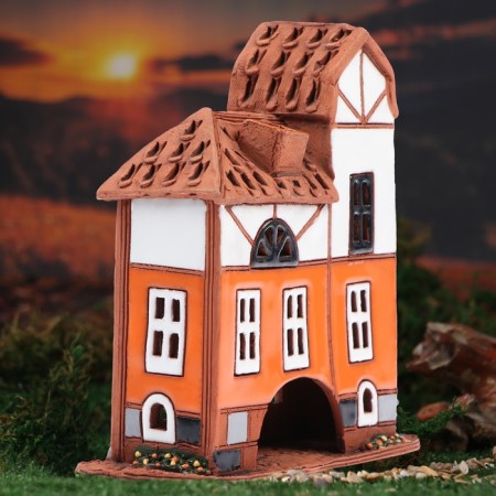 Aroma lamp house "Krantz", 15 cm, handmade-4