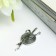 Decor for creativity Metal "Blunker of the Yarn with Kitzers" silver 1.2x2.5 cm