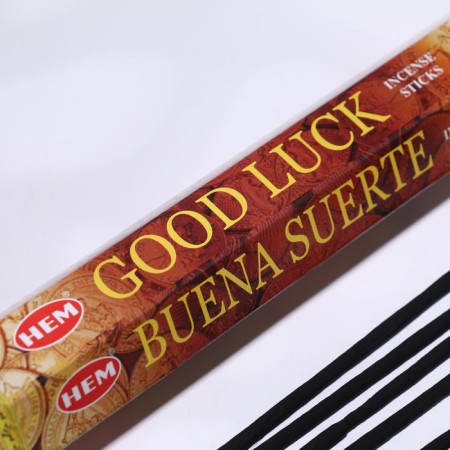 Incense hem "good luck. Happy case", 20 sticks in packaging, hexagon-1