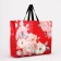 Household bag without fastening, red color