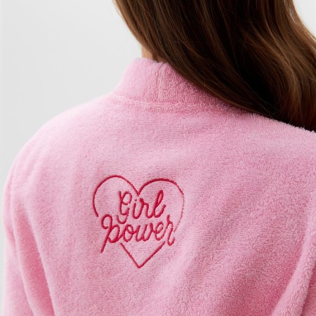 Troubleshoot bathrobe. Girl Power Rr 50-52, pink-1