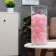 Garland "thread" 5 m with nozzles "pink", IP20, transparent thread, 20 LED, white glow, 220 V