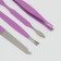 Manicure set, 7 items, in case, lilac color
