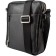 Male bag, lightning department, 2 outer pockets, adjustable belt, black color