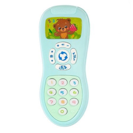 Educational toy "smart remote", numbers, forms, songs, sounds, blue color-1
