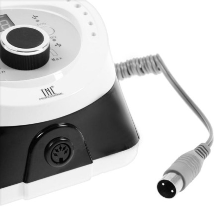 A device for manicure and pedicure TNL Iron-Pro, 35,000 rpm, 40 watts, black and white-3