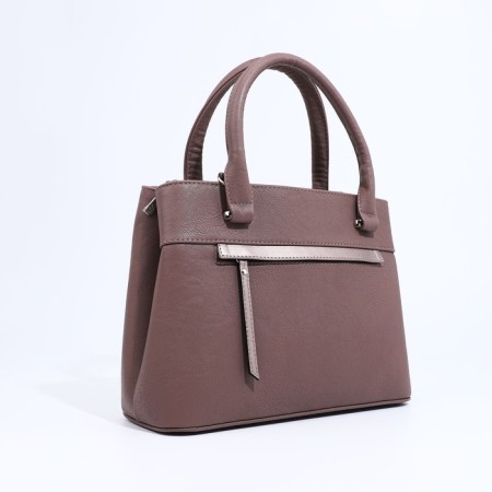 Olivi-tout bag on lightning, brown color-2