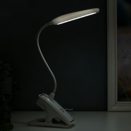 Lamp table clothespin Sensor 3 modes LEDH14 "Golden strip" Lupa USB, 3AAA 44x15x6 cm Risalux-4