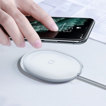Wireless charger Baseus Jelly, 2 a, 15w, white-6