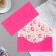 Envenue for money "Sweet life!" Soft's software, embossing, pink color, 9x19 cm