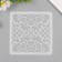 Stencil plastic "Flower pattern" 15x15 cm