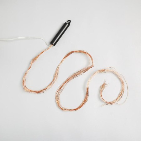 Girlynda "Horse tail" 10 threads 1 m, IP20, copper thread, 100 LED, warm white glow, 2 modes, AAH3-7