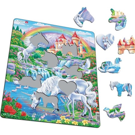 Larsen puzzle "Unicorns", 32 elements-1