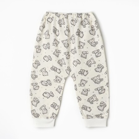 Pants children, gray/bears, height 62 cm