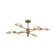 Freya FR5420CL-06BS BARET, 880x880x330 mm ceiling lamp, G9, 6x30W, brass color