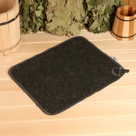 Set of bath "Male" portfolio 5 items, gray, with embroidery-5