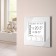 Frame for 1 post WL01-FRAME-01, white color, glass material