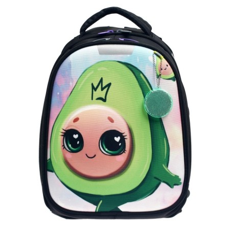 School frame backpack, 38 x 30 x 16 cm, 3D-risun, calligrata t "avocado"-8