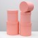 Set of round boxes 5 in 1 "paints", peach, 25 x 25 x 25 - 19 x 19 x 19 cm