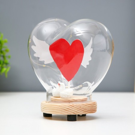 Narrh Naughter "Heart" LED from batteries 3xlr44 13x7.2x12 cm Risalux-3