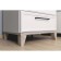 Cleat cabinet Aurelio 41, 450 × 455 × 443 mm, white color / Blackwood satin