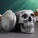 Casket for trifles "Skull" Gray stone, 16x15x22cm