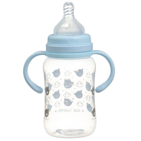 A bottle for feeding, a wide throat "Son", 270 ml., With handles-4