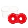 A set of glasses of double 300 ml 2pcs Calligrata SN-3, red