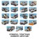 Block designer "Cabriolet", 20 assembly options, 233 details