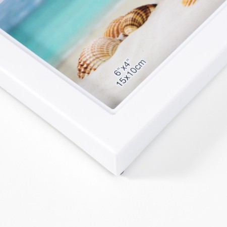 Photo frame plastic in 5 photos 10x15 cm "Mill" white 45x34 cm-1