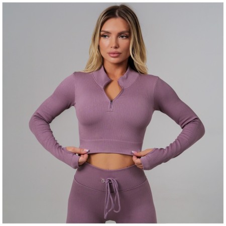 Sports top with long sleeves onlytop, p. M, the color is lilac-8