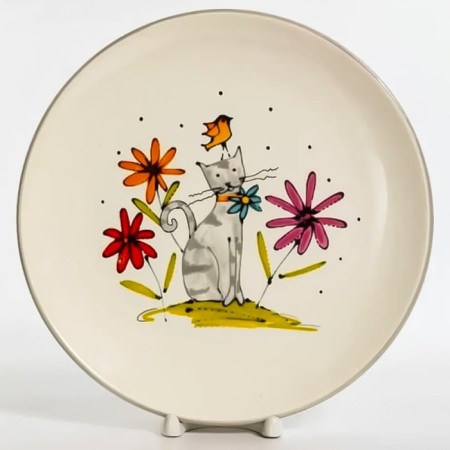 Round Elrington "Gray Cat", 24 cm
