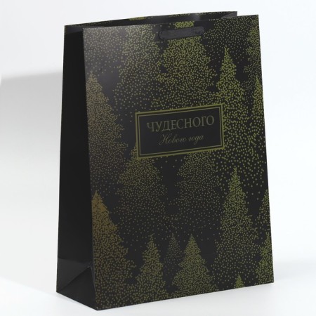 Laminated vertical packet “Wonderful New Year”, l 31 x 40 x 11.5 cm, New Year