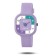 Watch of nursery, d-3.7 cm, silicone strap, 3 atm, lilac