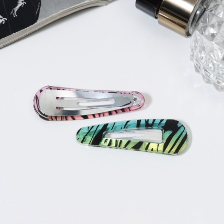 Invisible hair "Gloria", set 4 pcs., Strips Color, 5 cm, mix-1