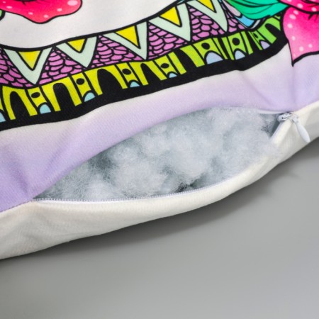 New Year! Decorative pillow "Snake in flowers", 40 cm, on lightning-3