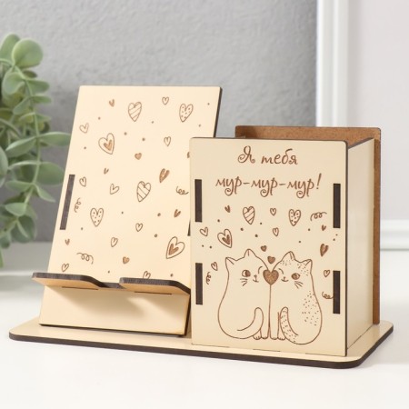 The desktop organizer "Mur-Mur-Mur" 18x12.5x9 cm (set of 9 parts)-2