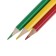 Pencils are bilateral, sharpened, 12 pieces, 24 colors, triangular, wooden body, in a cardboard box