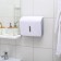 Dispenser for paper towels in sheets, plastic, 21.5 × 9 × 26.5 cm, white color