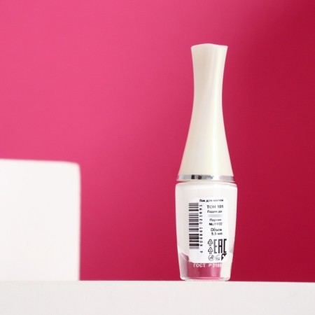 Nail polish jeanmishel tone 101 white, 5.5 ml-1