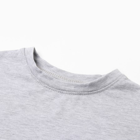 T -shirt Children's Minaku: Basic Line Kids, color gray melange, height 92 cm-7
