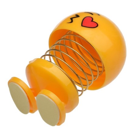Smile on the spring, on the panel in the car, heart, yellow-2