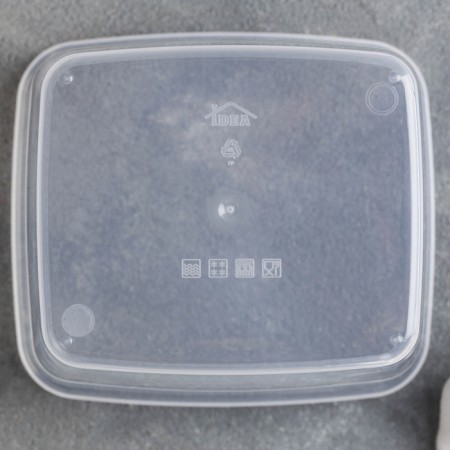 Capacity for bulk products, square, 1 l, pistachio color-2