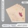Scrapbooking paper "Butterflies with flowers" density 180 grams set 5 pcs 30.5x32 cm