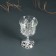 Glass "pleasure" 12*6.5*6.5 cm, silver