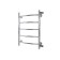 Water towel "Sanprise" Classic P5, 400x600 mm, lateral connection, chromium